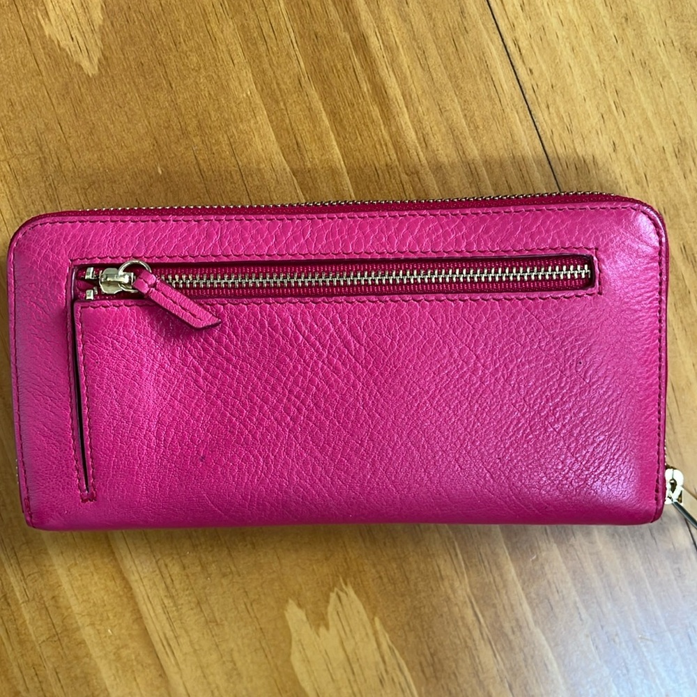 Fossil Issue No 1954 Zip Wallet - Hot Pink - Picture 3 of 13